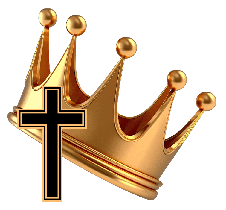 Gold crown with black cross Washington Outreach Ministry logo